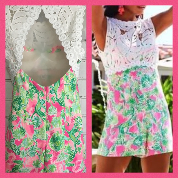 Lilly Pulitzer Pants - Lilly Pulitzer Sadie Romper Size 6